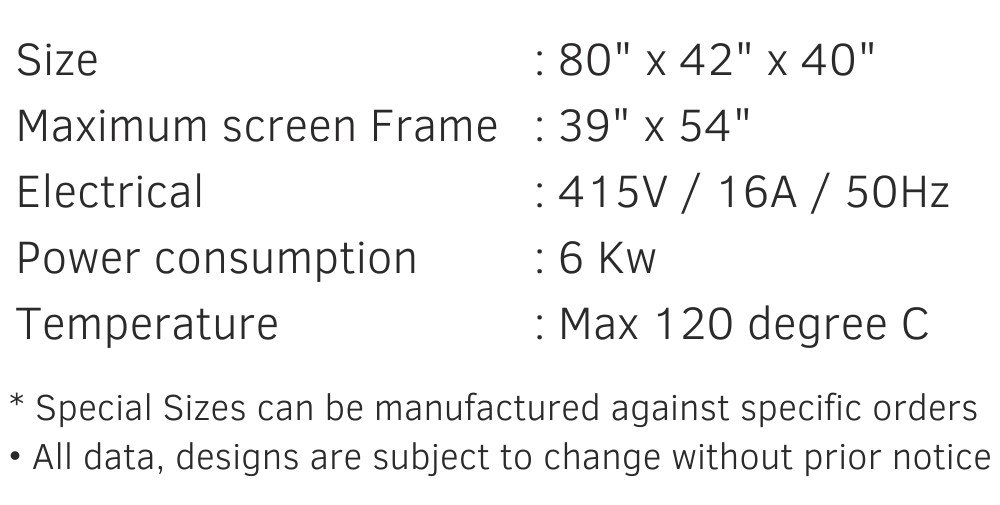 Screen Drying Cabinet Manufacturers in India
